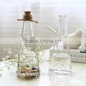 Hot Sales Wholesale Clear Glass Vase Home Decoration Flower Glass Vases thumbnail-1