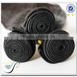 Wholesale Top Quality Machine Weft Natural Color 100% Virgin Human Hair Weaving thumbnail-6