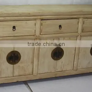 Chinese Antique Natural Reclaimed Wood Cabinet thumbnail-2