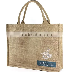 Factory Customized High-grade Jute Shopping Bag thumbnail-1