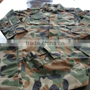 Sudan Army Woodland Camouflage BDU Military Uniform thumbnail-1