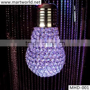 Crystal Hanging Lamp Bulb for Wedding Decoration Crystal Led RGB Chandelier Lighting for Wedding Decoration (MHD-001) thumbnail-2