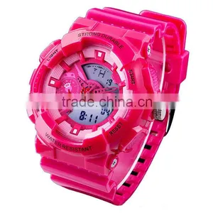 Western Style LED Multifunctional Sport Watches Lady With Japan Quartz Analog and China Digital Movement thumbnail-1