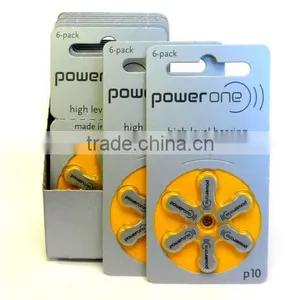 Power One Hearing Aid Battery Button Cell Batteries Hot Sale Zinc Air thumbnail-1
