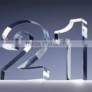Transparent Acrylic Sculptur Character Word thumbnail-1