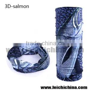 Salmon Pattern Seamless Tube Headware thumbnail-1