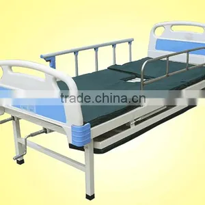 Hospital Flat Bed Accompany Sleeping Two Cranks Manual Medical Bed thumbnail-1
