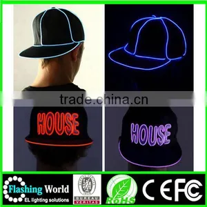 Numerous in Variety High Brightness Custom Electroluminescent (el) Wire Hat thumbnail-3
