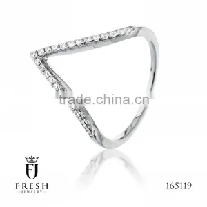 Fashion 925 Sterling Silver Ring - 165119 , Wholesale Silver Jewellery, Silver Jewellery Manufacturer, CZ Cubic Zircon AAA thumbnail-1