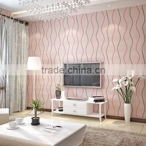 Latest Designer Interior Decoration Modern Curve Wave Wallpaper thumbnail-3