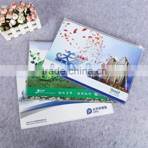 Business Promotion a4 Plastic Pvc Zipper Document Bag Slide Zip Lock Plastic Bag Pvc Plastic Zipper File Bag thumbnail-1