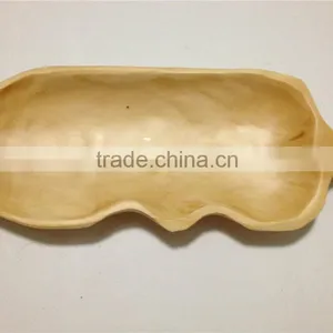 Nature Nice Leaf Shaped Wooden Plate With Compete Price thumbnail-1
