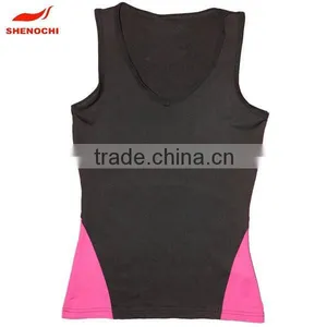 Wholesale Ladies Custom Blank Polyester Gym Singlets thumbnail-1