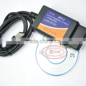 Wholesales OBD/OBDII Scanner ELM 327 Car Diagnostic Interface Scan Tool ELM327 USB Supports All OBD-II Protocols thumbnail-3