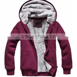 New Thick Velvet Hooded Zip Coat Hoodies Men Winter Jackets Quality Choice thumbnail-3