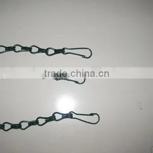 Black Steel Single Hook Link Chain for Hanging Basket thumbnail-4