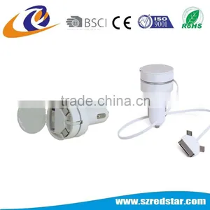 USB Adaptor Box Set 3 in 1 Charging Cable Car Charger thumbnail-5