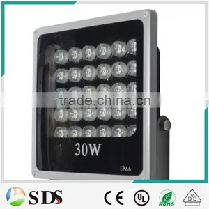 LED IP66 High Power Cool White Grey Outdoor 30W LED Flood Light thumbnail-1