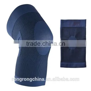 Fashion Navy Basketball Leg Sleeve Jacquard Compression Knee Sleeve For Sports thumbnail-1