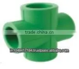32 mm Cross Tee - EUROAQUA Ppr Pipe Fitting, Ppr Pipe, Plastic Pipe thumbnail-1