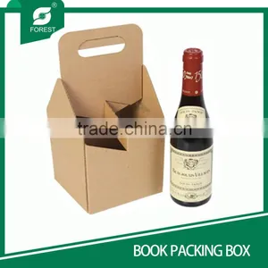 PAPER PACKAGING BOX WINE BOTTLE CARRIER thumbnail-4