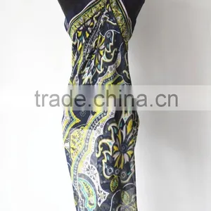 High Quality Mature Design Transparent Polyester Chiffon Sarong Pareo thumbnail-2