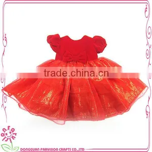 OEM 18 Inch Red Girl Doll Dress With Bowknot thumbnail-1