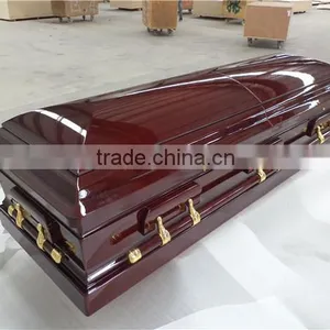 Luxury European Style Wooden Coffin for Christian thumbnail-1