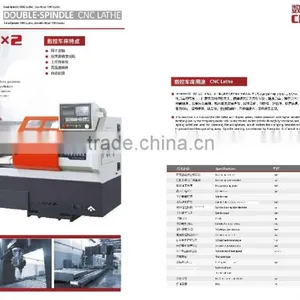 Twin Spindle CNC Lathe TCK6236X2 Double CNC Controller thumbnail-3