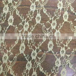 Polyester Knit Lace Fabric Inelastic Lace for Underwear Lady Dresses thumbnail-1