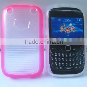 For Blackberry 9320 Double Injection TPU+PC Phone Cover Case thumbnail-1