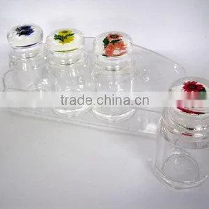 350ml Acrylic Condiment Bottle With Flower Cap thumbnail-1