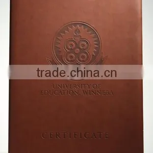2015newest Design Leather Certificates Folder Customized Leather Certificates Folder A4 Leather Certificates Folder From Factory thumbnail-3