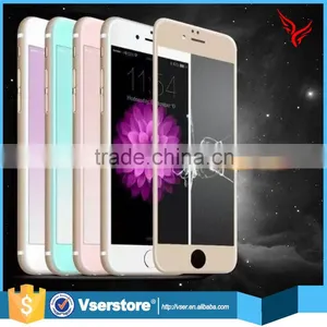 2016Full Cover Granular 9H Hardness Tempered Glass for Iphone6 6s 0.33mm Carbon Fibre Color Tempered Glass Screen Protector thumbnail-1