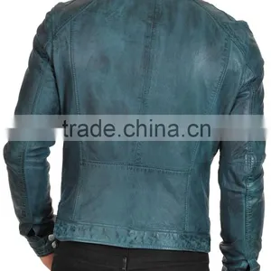 Fashion Cheap Mens Leather Jacket, 100% Real Leather Jacket thumbnail-2