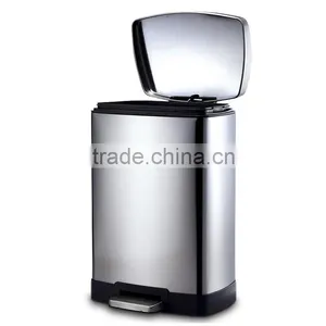 12L STAINLESS STEEL TRASH BIN thumbnail-2