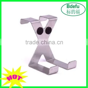 Retail Price Thicken Stainless Steel Funny Door Hook Hanger Towel Rail X-type -Silver thumbnail-1