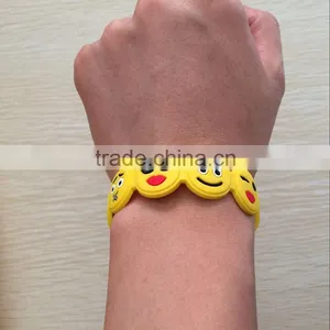 Newest Soft Pvc Emoji Face Bracelet thumbnail-4
