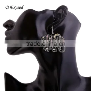 New Designs Women's Vintage Jewellery Earrings Elephant Piercing Gold Plating Drop Earrings thumbnail-2