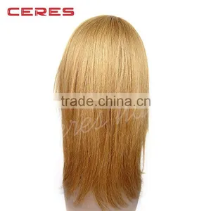 Ceres Factory Wholesale Platinum Blond Hair Wig Virgin European Blonde Hair Wig thumbnail-3