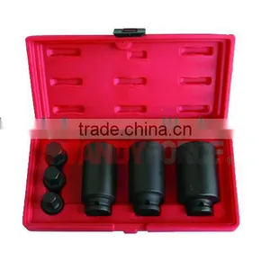 6PCS 1/2"Dr.Shaft Impact Deep Socket Set, Under Car Service Tools of Auto Repair Tools thumbnail-1