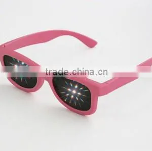 2016 Newest Most Hot Selling Custom Logo Plastic Diffraction Glasses With Multiple Colors thumbnail-4