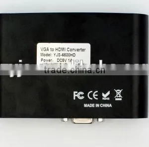 Manufacture Supply for 1080P/1.3 Male-Female VGA to HDMI Converter YJS-6500HD thumbnail-6