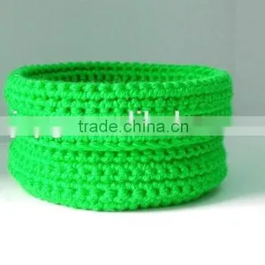 Handicraft Crochet Basket , Storage Baseket Best Selling thumbnail-1