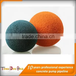Sponge Balls Used for Suck and Pressure Cleaning of Concrete Lines thumbnail-1
