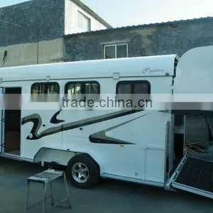 Angle Float 2 Horse Trailer With Human Quarters thumbnail-2
