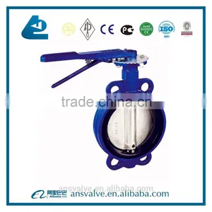 Tianjin Manufacturer DN40-1200 Cast/Ductile Iron Wafer Butterfly Valve thumbnail-2