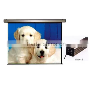 Glass Fiber Gray/white Screen Tab Tensioned Electric Projection Screen thumbnail-3