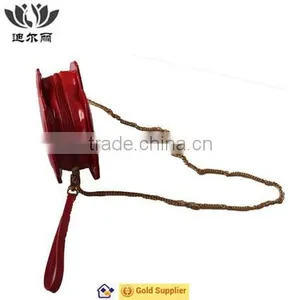 Red Lips PU Leather Shoulder Bag thumbnail-3