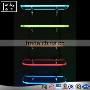Wall Mounted Bar Shelves/Wine Glass Rack,LED Lighted Floating Shelf thumbnail-1
